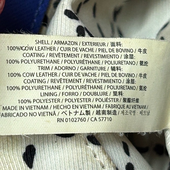 Kate Spade Royal Blue Newberry Ln. Satchel w/Pink Cherry Charm Approx. 15x9x4 - Picture 8 of 17